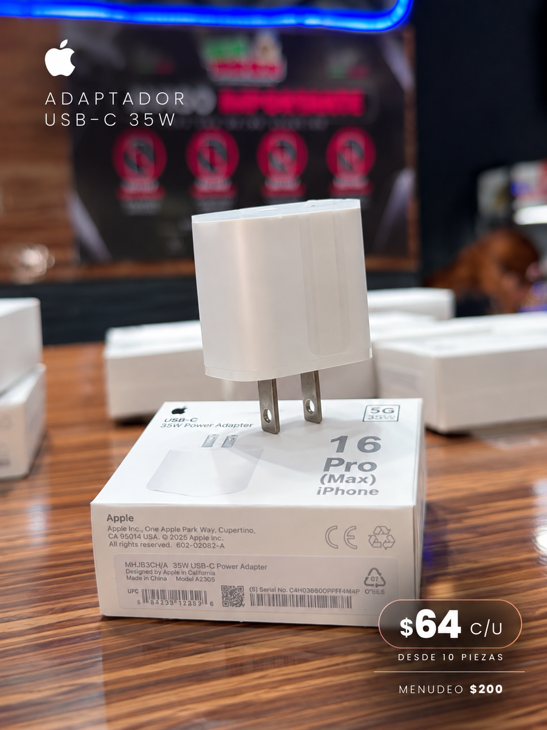 Adaptador USB-C 35W