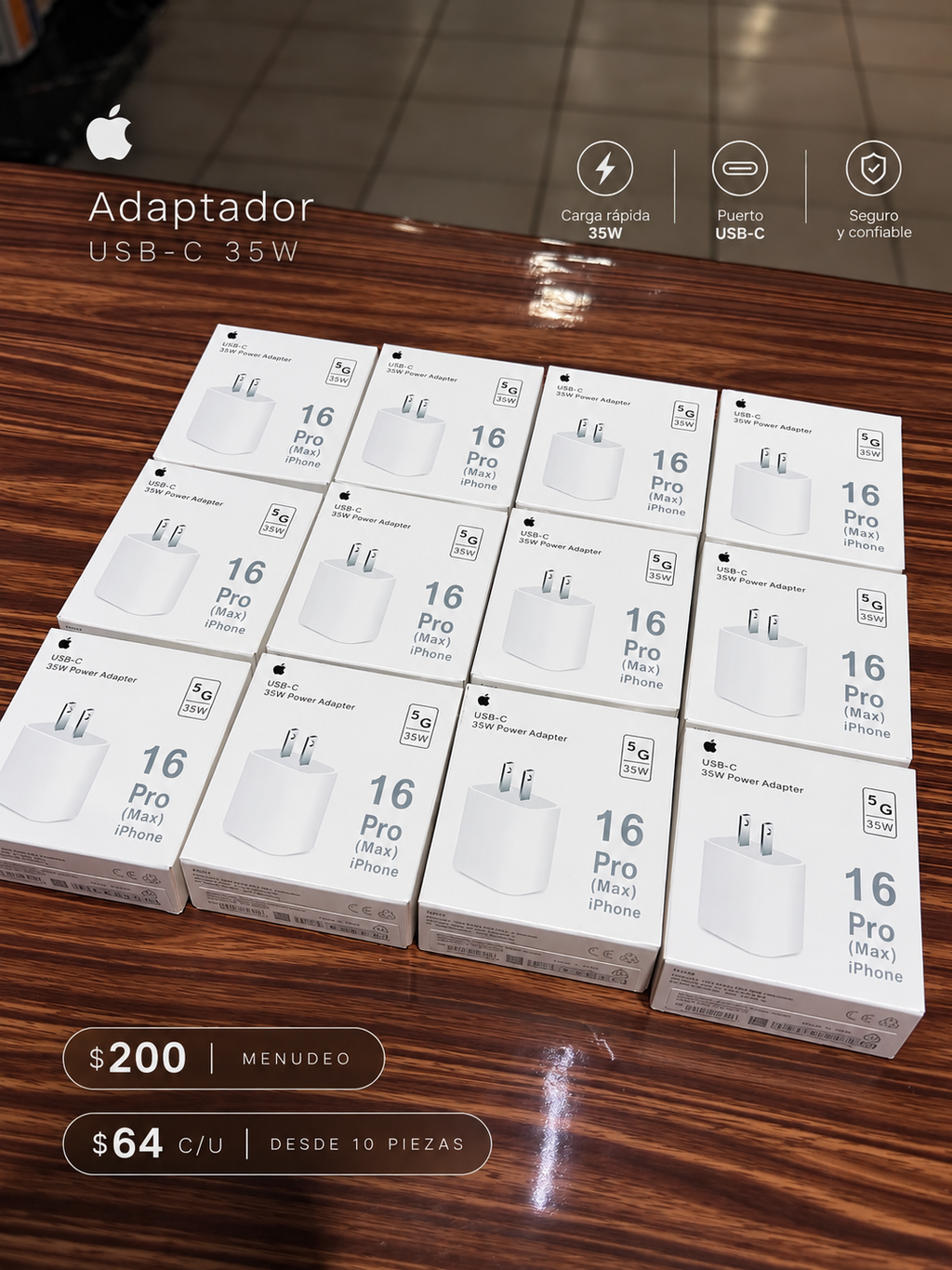 Adaptador USB-C 35W