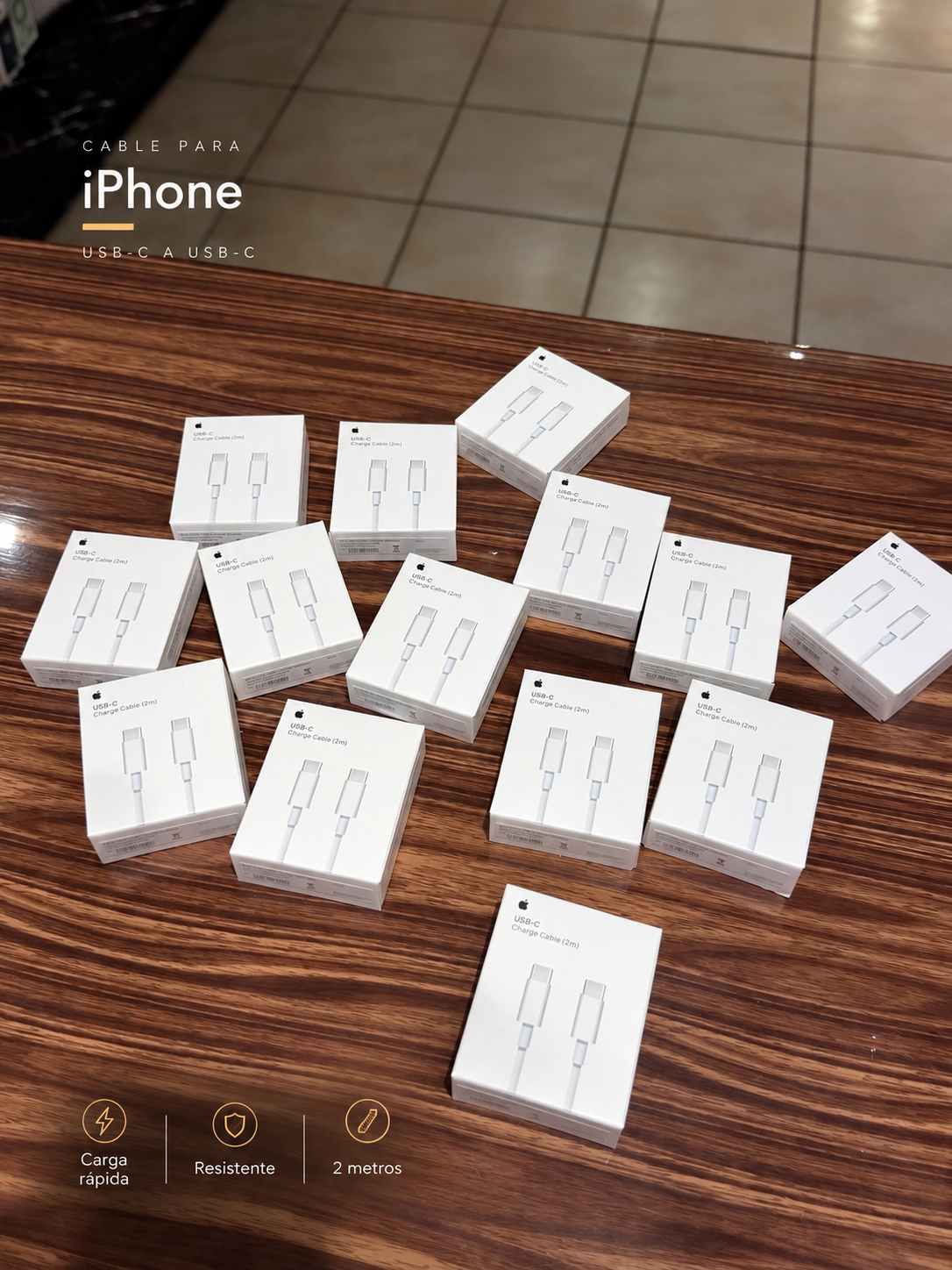Cable USB-C a USB-C 2 Metros