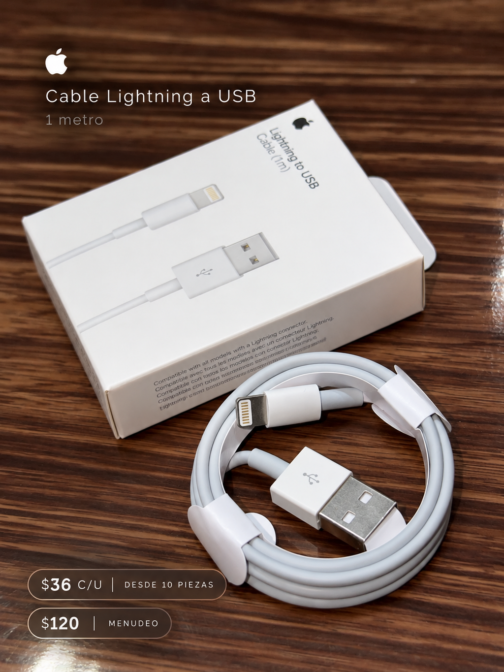Cable Lightning a USB 1 m